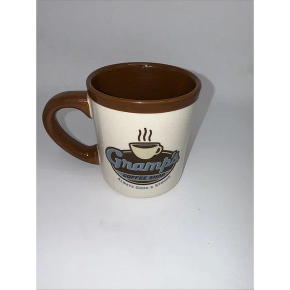 Gramp's Coffee Shop Mug Hallmark Collectible Restaurant Ware Always Good Strong - Picture 3 of 5